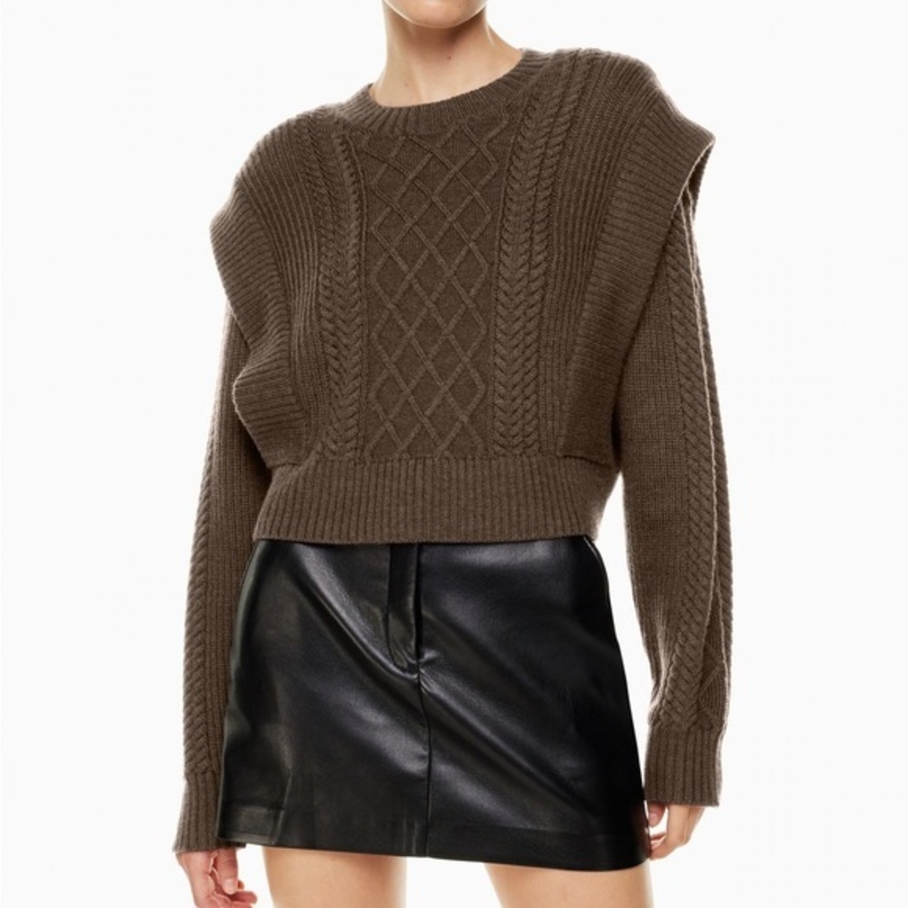Babaton Seek Sweater Brown Size XXS Aritzia #83909